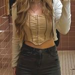 Urban Outfitters Corset Grunge Crop Top Long Sleeve Photo 0