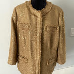 Chico's Elegant Gold Sequin CHICO’ S Jacket☀️☀️☀️ Photo 0