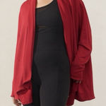 Athleta Pranayama Wrap Size XL Clover Berry Oversized Pockets Activewear Photo 0