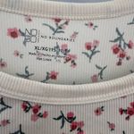 No Boundaries Floral Print Ribbed Top Photo 2