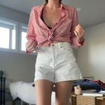 Red and white striped button down dress shirt 🔥 Size undefined Photo 1