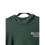 Hollister California Cropped Ribbed Hoodie S Green Sporty Teens Comfy Flirty Photo 10