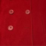 Abercrombie & Fitch  Authentic East Coast Vintage Wool Pea Coat Red Sz S Photo 3