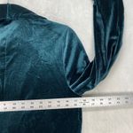 Sincerely Jules Velvet Blazer Shawl Collar One Button Career Jacket Size‎ M Green Size M Photo 4
