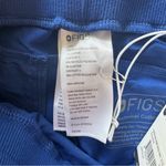 FIGS New! Boston Slim Jogger Scrub Pants XXS Blue with Neon Yellow Tie Photo 3
