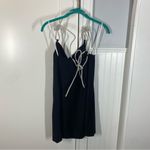 C/MEO COLLECTIVE NWT C/MEO Elevate Dress LBD Mini Shift Sparkle‎ Cowl Neck Tie Neck Size small 4 Photo 6