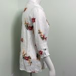 Kindred  boho white button down embroidered blouse small Photo 4