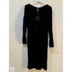 Ralph Lauren Lauren Women's Velvet Long-Sleeve Cocktail Dress Black Size 0 Photo 3