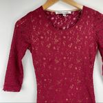 Lovers + Friends  Red Floral Lace Cutout Mini Dress Photo 3