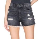 Hudson Jeans  Sade Mercury Lace Up Distressed Cut Off Denim Shorts Size 26 Photo 0