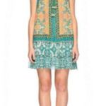 Hemant & Nandita Moana Dress 100% Silk Tiered Shift Mini Tassel Sequins Small Blue Photo 0