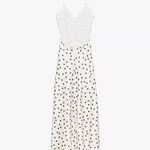 ZARA  Elegant Polka Dot satin effect  Slip maxi Dress Photo 13