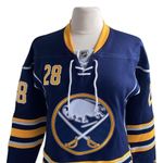 NHL BUFFALO SABERS Hockey Jersey Womens Sz Small Number 28 Zemgus Girgensons Blue Photo 2