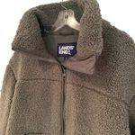 Lands' End Sherpa Fleece Jacket Womens Small Olive Outdoors Winter Outerwear Cozy Photo 1