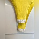 Women’s Yellow On/Off Shoulder Short Sleeve Bodysuit Sexy Stretchy Bodycon Top Photo 3