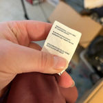 Vince BURGUNDY LAMB LEATHER SHIFT DRESS Photo 6