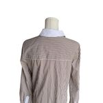 Veronica Beard - Marisol Shirt in Deep Ochre/White Sz 8 Photo 5