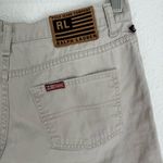 Ralph Lauren Vintage  Polo Jeans khaki tan 5’ inch shorts mid rise, size 6 Photo 3