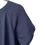 Theory Spring Navy Caliver Linen Blend Blue Lace Back Dress size 8 Photo 3