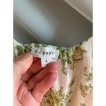 Blu Pepper  Milkmaid Floral Ruffle Cream Mini Dress Large Femme Dainty Cottage Photo 4