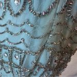 Badgley Mischka  Sky Blue Beaded Rhinestone Dress Style: SC1355 Photo 9