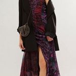 Free People  Witchy Grunge Patchwork Asymmetrical Heart To Heart Midi Dress 0 XS Photo 3