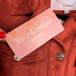Juicy Couture  Fringed Trucker Jacket Size L Rust Faux Suede Western Boho NWT Photo 3