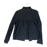 Eileen Fisher size medium short jacket black yoke cardigan Charcoal Blazer Photo 1