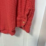Urban Outfitters  out from under coral pink gauze button down size small Photo 4