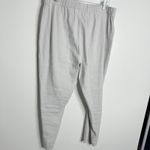 J. Jill J. Jill Linen Stretch Button Hem Ankle Pants Gray Large Photo 2
