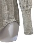 Bobi  Los Angeles Gray Button Up Shirt Bishop Sleeves 100% Cotton XS NWT Workwear Photo 4