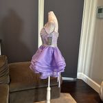 Women’s Purple & Silver Sparkly Short Prom Party Homecoming Dress Size 6 NWT Photo 5