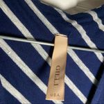 Gilli Navy/Grey Striped V Neck Short Sleeve Dress Small Photo 1