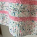 J.Crew  pink and cream confetti striped cardigan sweater Photo 11