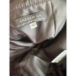 ANDREW GN Vintage Black Velvet Pencil Skirt Size 40 Photo 8