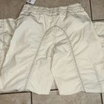 Forever 21 NWT  - Size Large - Stylish Cream Cargo Pants Photo 4