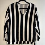 ZARA Black And White Striped Sweater Photo 0