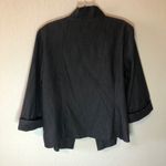 Dress Barn Blazer Denim Ruffled Collar Jacket 3/4 Sleeves Sz 18/20W GUC PLUS Sz Photo 12