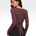 Casual tie gym or yoga layering shirt Size L Photo 1