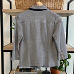 CAbi  #823 Striped Nautical Anchor Button Stretch Double Breasted Blazer Jacket S Photo 5