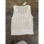 Ramy Brook  Tatiana Sleeveless‎ Sweater In Ivory Sweater Size Large Crochet Photo 1