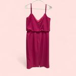 Dress the Population  Nordstrom NWT fuchsia Alondra midi dress adjustable straps Photo 1