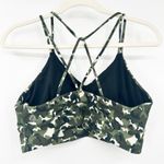 Core 10 Womens Spectrum Strappy‎ Longline Plunge Yoga Camo Sports Bra Size L Green Size L Photo 8