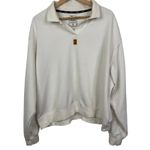 Nike  Dri-FIT Oversized Fit White Tennis Polo Sweatshirt Pullover XL Photo 1