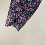 Lush Clothing Lush Women's XS Side Tie Wrap Floral Midi Dress In Ditsy Black Ruffle Formal Photo 4