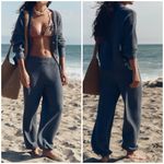 Free People NWOT  Hailee Cardi Set - blue Heather grey - small Photo 1