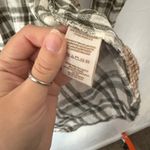 Free People Womens Plaid Long Sleeve Button Shirt Olive Green Bohemian Cabin XS Photo 6