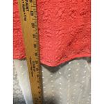 Nine & Company Coral Textured Button‎ Down Shirt Long Sleeve Career size 8 Orange Size M Photo 5