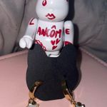 Gold star ⭐️ mother of pearl Huggies stainless steel earrings Photo 2