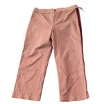 Lila Ryan  Camel The Kit Side Stripe Crop Trousers Size 12 Photo 0